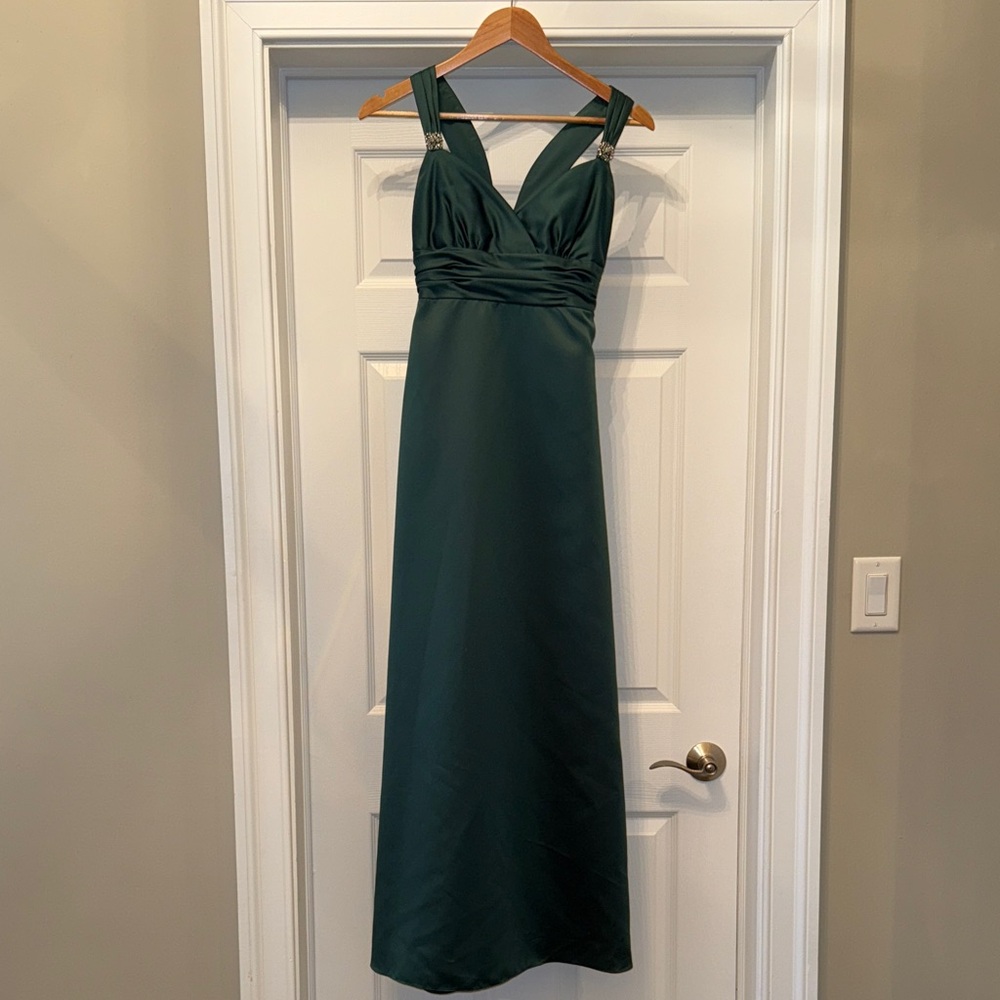 Alfred Angelo Deep Green Maxi Dress